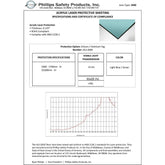 ALS 2000 Mid-IR Laser Protective Acrylic Sheet, Light Blue